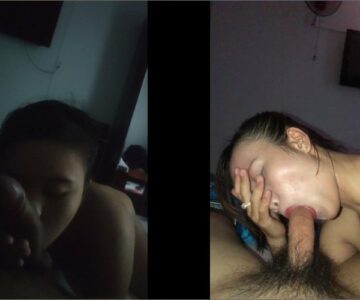 Vừa BJ em vừa bảo anh bật flash quay cho đỡ tối