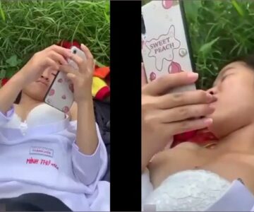 Khám phá cơ thể em nữ sinh Thanh Hóa ở vườn vắng