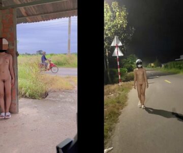 Em gái genz có sở thích cởi đồ phô dâm nơi công cộng