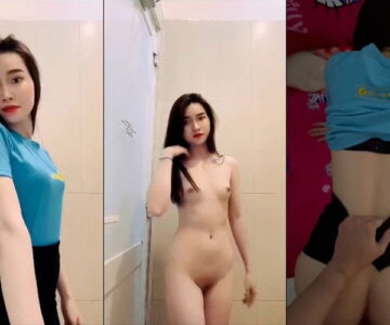 Bé nhân viên ĐMX trong bộ đồng phục