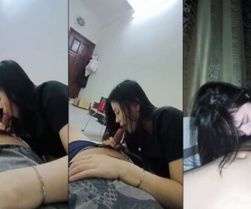 Đi làm về chưa kịp thay đồ em đã kéo quần xuống ngấu nghiến bú mút